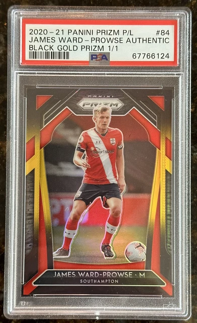 James Ward-Prowse 1/1 2020-21 Panini Prizm Premier League Black Gold Prizm