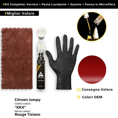 Touch Up Paint for Citroen Jumpy Kit KKX Rouge Titian