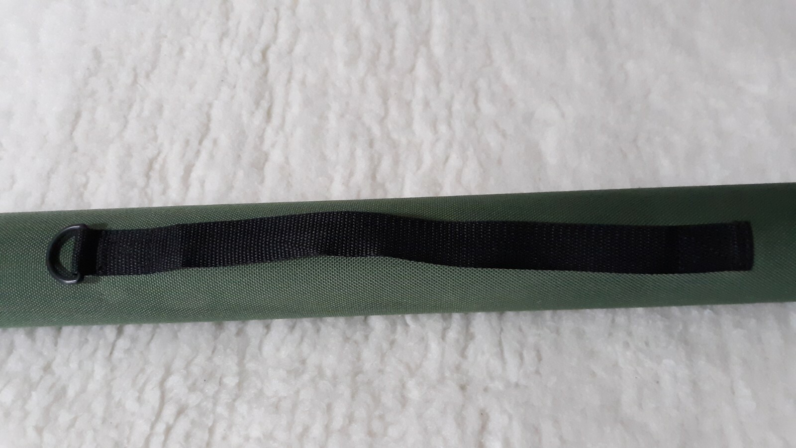 CABELA'S ARMY GREEN FLY FISHING ROD MODEL WITH CLOTH CASE & TUBE .8"6