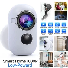 Low-Powerd Smart Security Wireless WiFi Cam 1080P PIR Night Vision Camara+SDCard