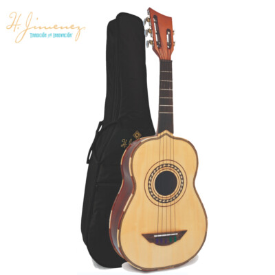 H. Jimenez El Quetzal LV2 Vihuela Acoustic Guitar Natural with Padded Gig Bag