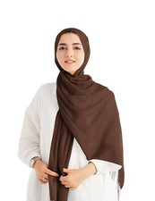 Cotton Hijab Scarf for Muslim Women - Espresso
