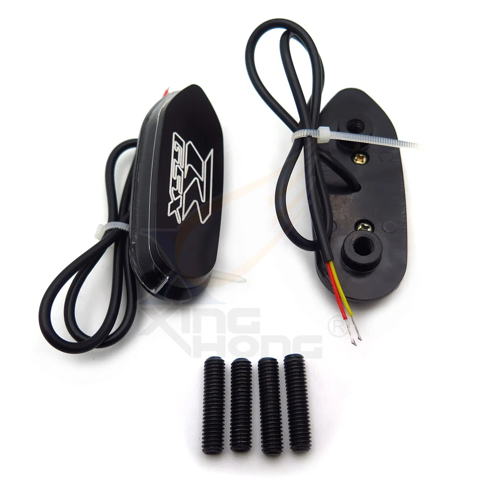 Placa base bloque espejo señal ámbar LED para Suzuki GSXR 600 750 1000 2006-2 Foto 4 de 4