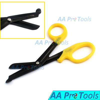 Yellow EMT and Trauma Shears 5.5'' Fluoride Coated Blades Medical Scissors 1-Pack