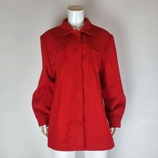 Vintage 80's/90's Fundamental Things Red Wool Shacket