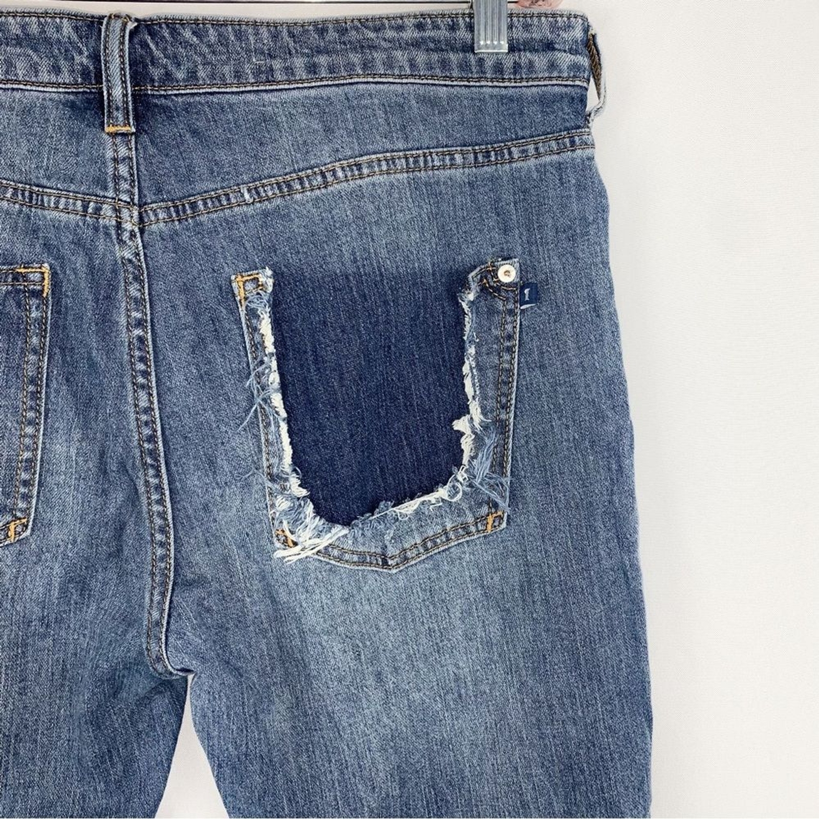 Anthropologie Pilcro The Heritage Boyfriend Jeans Distressed Relaxed Fit,Size 29