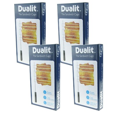 DUALIT SANDWICHKÄFIGE X 4 FÜR KLASSISCHE VARIO NEWGEN TOASTER DRAHTKÄFIG ORIGINALBOX