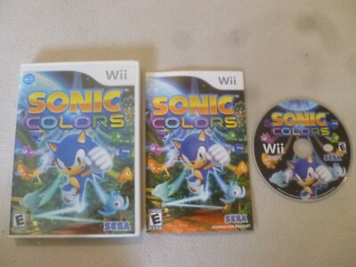 NINTENDO Wii GAME SONIC COLORS COMPLETE CIB SEGA AMUSEMENT PARK DR.EGGMAN