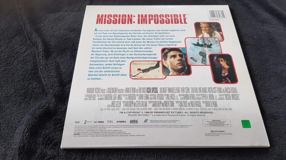 LASERDISC Mission Impossible  --Tom Cruise-- - Bild 3 von 4