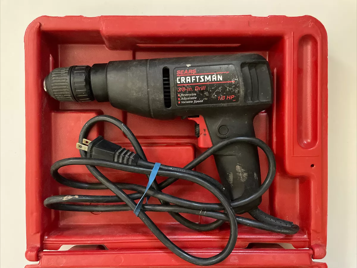 Sears Craftsman 3 8 inch Drill Variable Speed Reversible Model