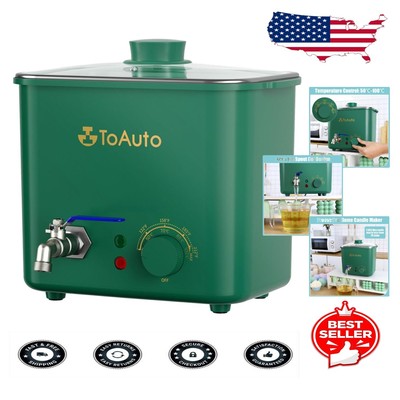 8Lbs Green Wax Melter for Easy DIY Candle Making   Temperature Control Included!