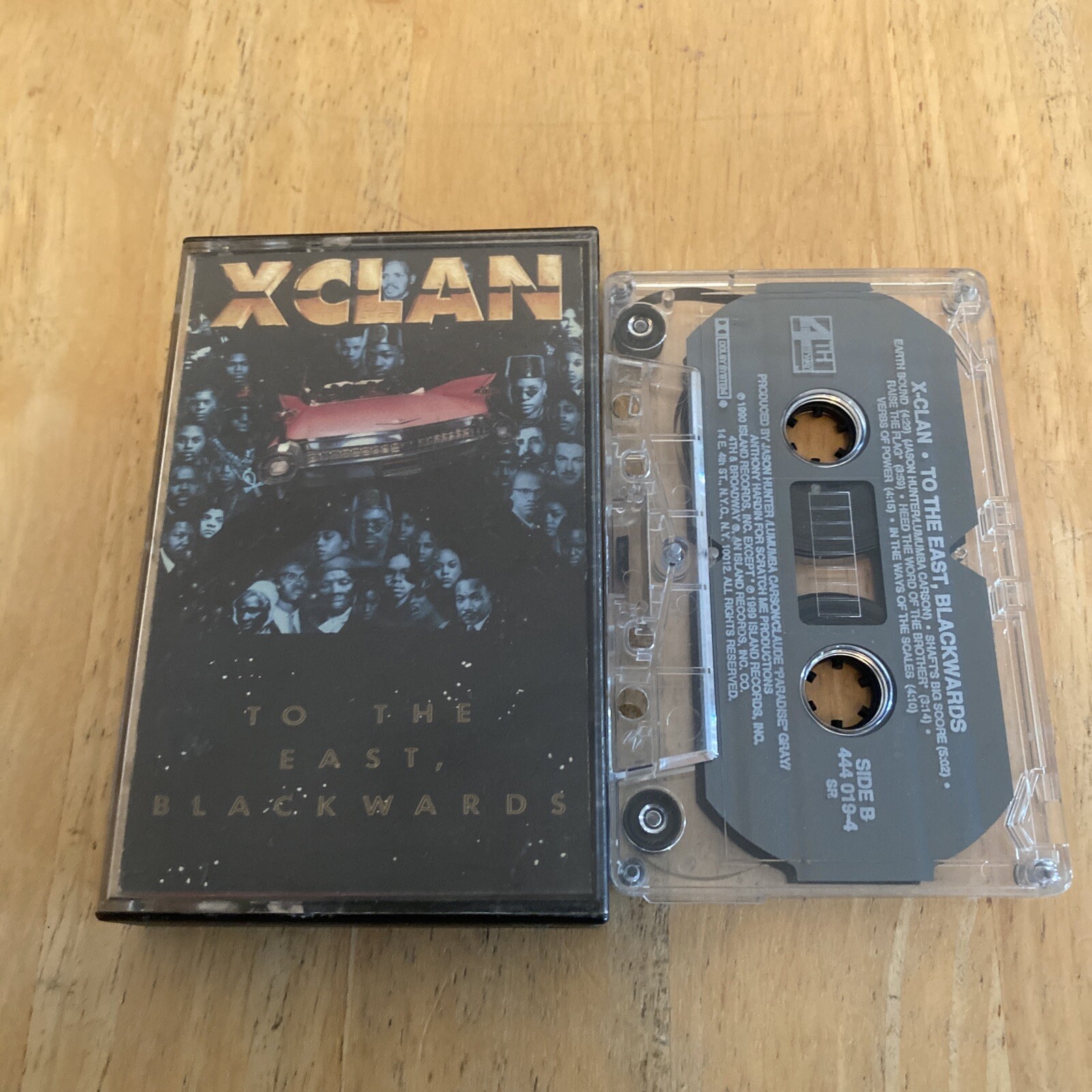 X CLAN To The East Blackwards Cassette 1990 Island Rare USA Import