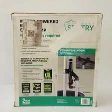 Basement Sentry STWB140 Water-Powered Backup Sump Pump No Electricity Required 