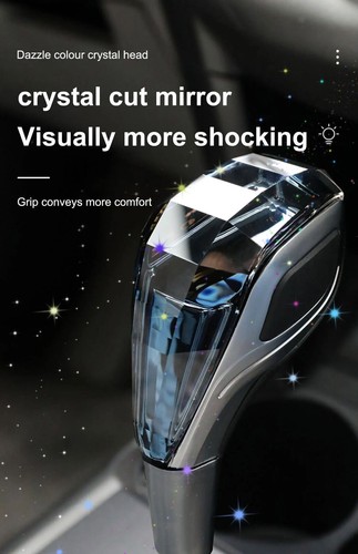 Car Universal Crystal Handle Gear Shift Knob Gear Head with LED for Toyota Lexus - Foto 15 di 23