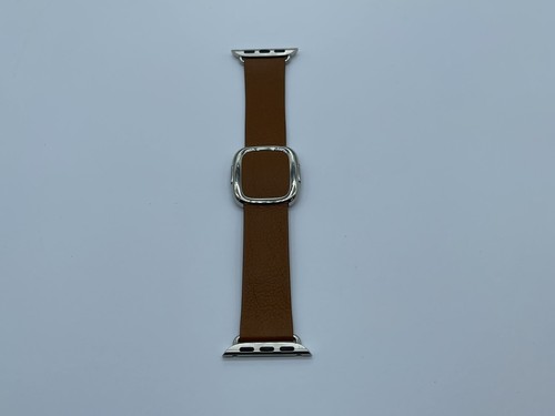 Oryginalny Apple Watch Nowoczesny pasek z klamrą Pasek Skóra - Siodełko brązowe - 41mm 40mm - Zdjęcie 6 z 10