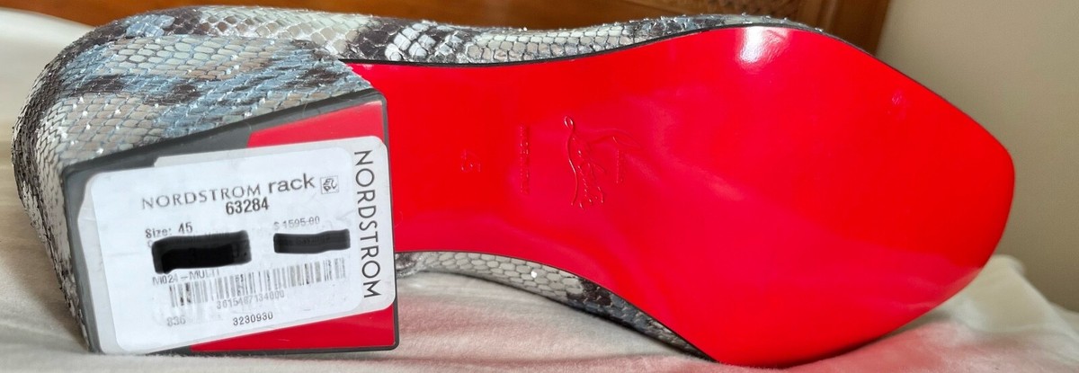 NIB CHRISTIAN LOUBOUTIN ROSALIO AMAZONIA SnakePrint Leather Ankle