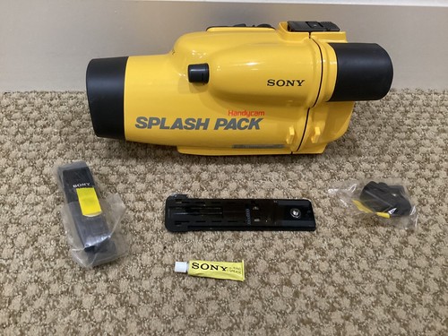 Sony Sports Handycam Splash Pack Spr-fx1 Waterproof Camera Case Vintage 1990s