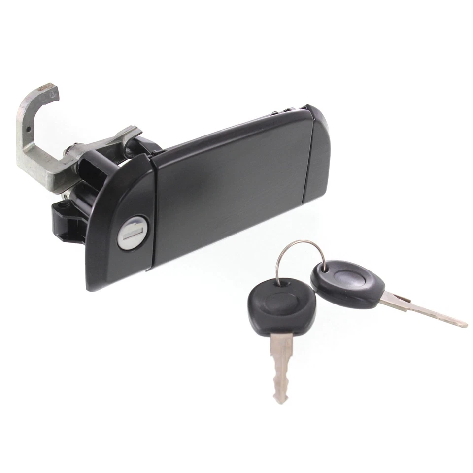 Nueva manija de puerta lado derecho pasajero delantero VW negra lisa mano derecha 701837206 EE. UU. Foto 3 de 4