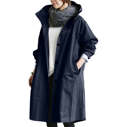 Women Ladies Waist Casual Long-sleeved Jacket Outdoor Windproof Jacket Plus Size - Bild 6 von 21