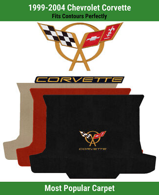 Lloyd Ultimat Deck Carpet Mat for '99-04 Chevy Corvette w/Gold/Black C5 Corvette