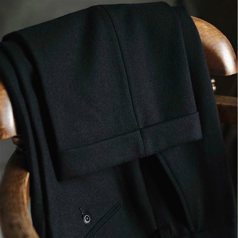 Men Baggy Tweed Pants Thick Wool Blend Formal Suit Straight Men Baggy Tweed Pants Thick Wool Blend Formal Suit Straight