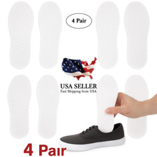 4-Pair Men's Shoe Insoles Anti-Bacterial, Odor Control, Fragranced, Comfort Fit