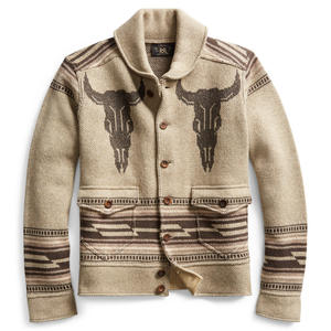 western shawl cardigan