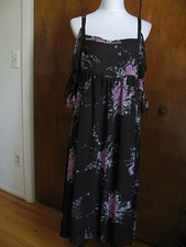 Free People women's black comb detailed lined New dress 