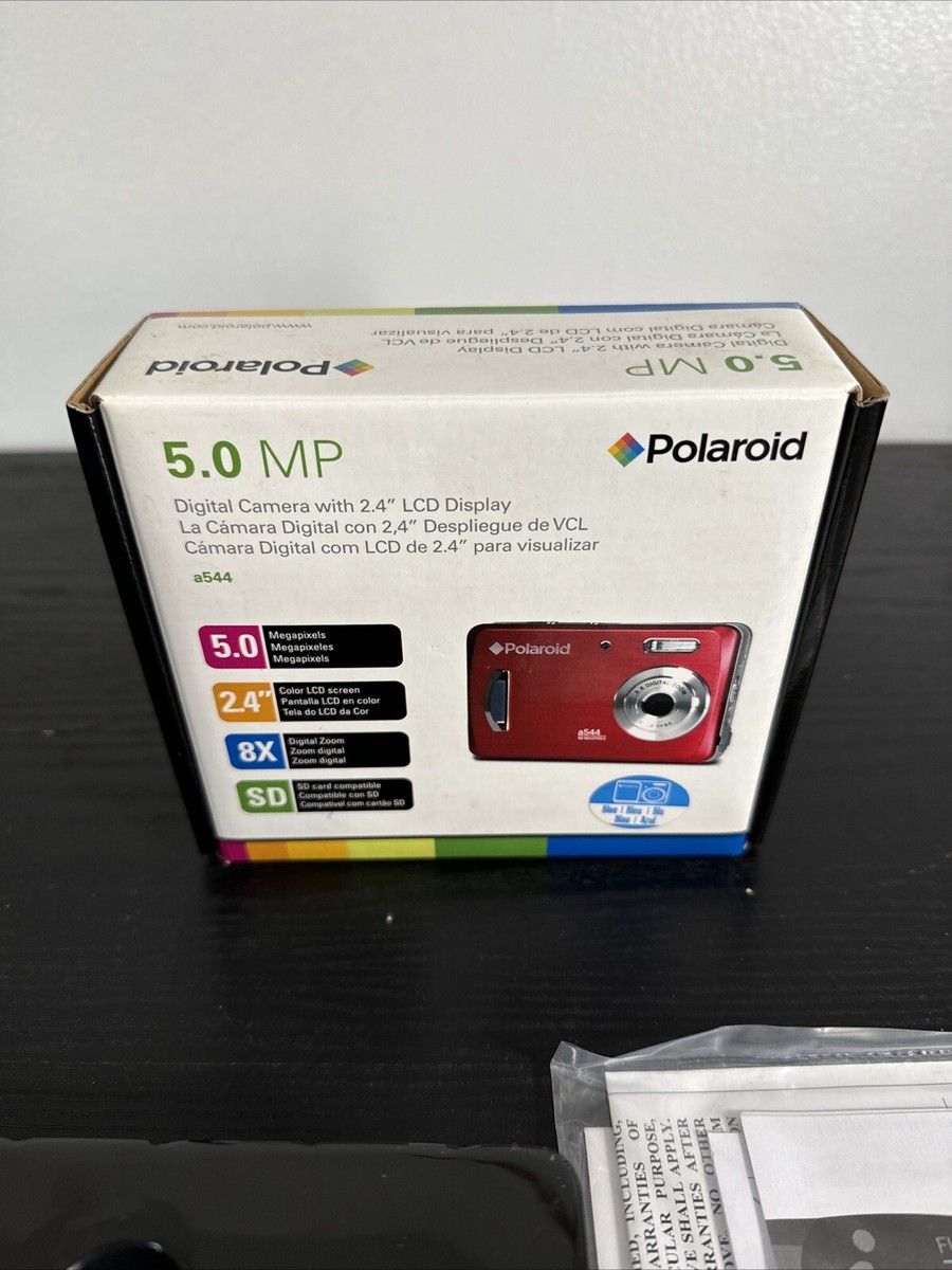 Polaroid A544 5.0MP Digital Camera - Blue Brand New Open Box Rare
