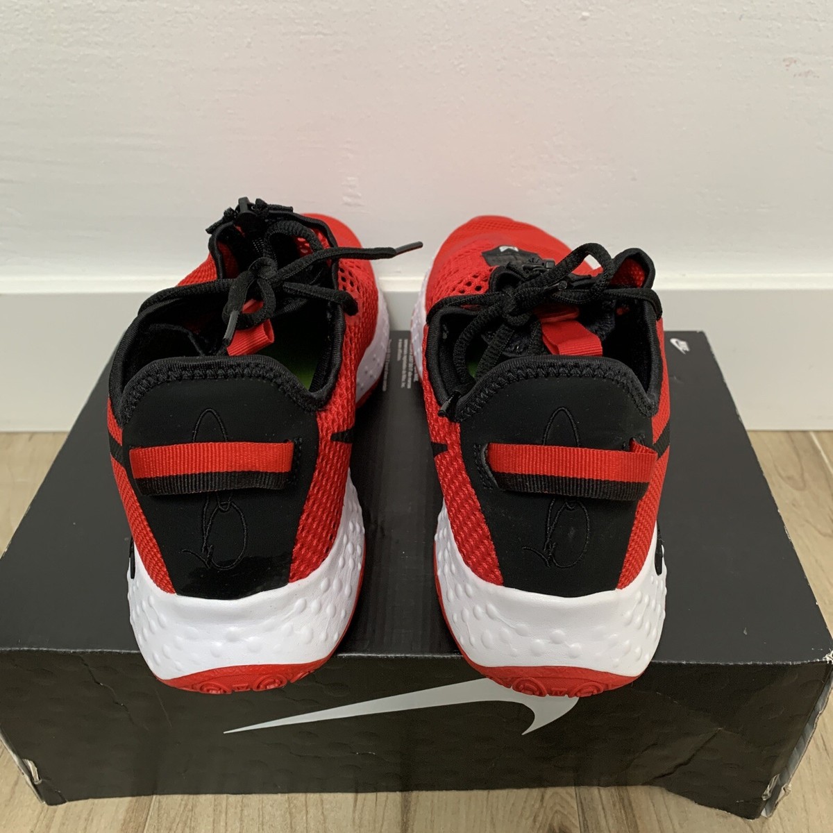 Nike PG 4 Basketball Shoes Red / White / Black Size Men