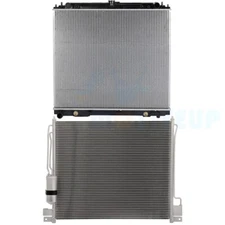 Aluminum A/C Radiator & AC Condenser Kit for Nissan Frontier Pathfinder Suzuki