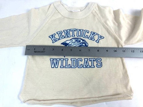 Vintage 1970's Baby Toddler Kentucky Wildcats T-Shirt Raglan Fan 12m-18m-2T UK - Picture 7 of 9