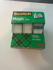 Scotch Invisible Matte Finish Magic Tape with Dispensers 3/4 Inches x 300 Inches