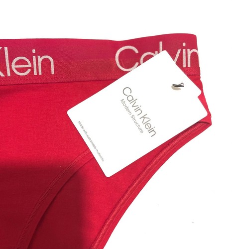 Calvin Klein Authentic Women’s Modern Structure Bikini Underwear _Red RRP £30 - Picture 4 of 6