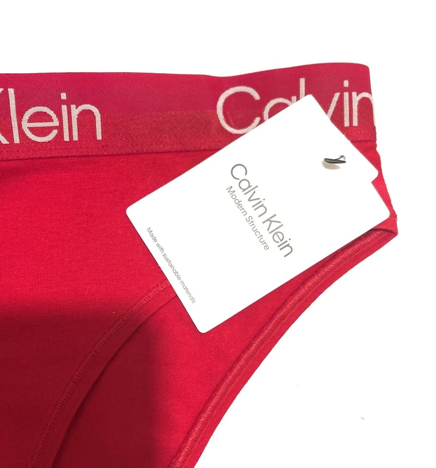 Ropa interior auténtica para mujer Calvin Klein estructura moderna _roja precio de venta sugerido por el fabricante £30 Foto 4 de 4