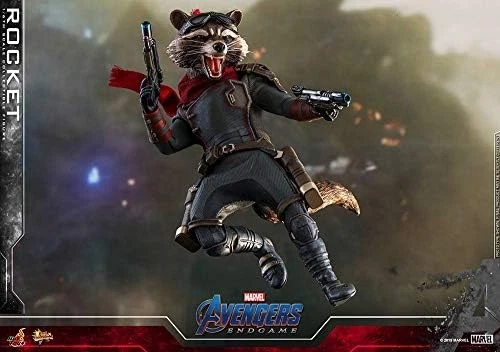 Movie Masterpiece Avengers Endgame 1/6 Action Figure Rocket Hot Toys Marvel Gift - Image 4 of 4