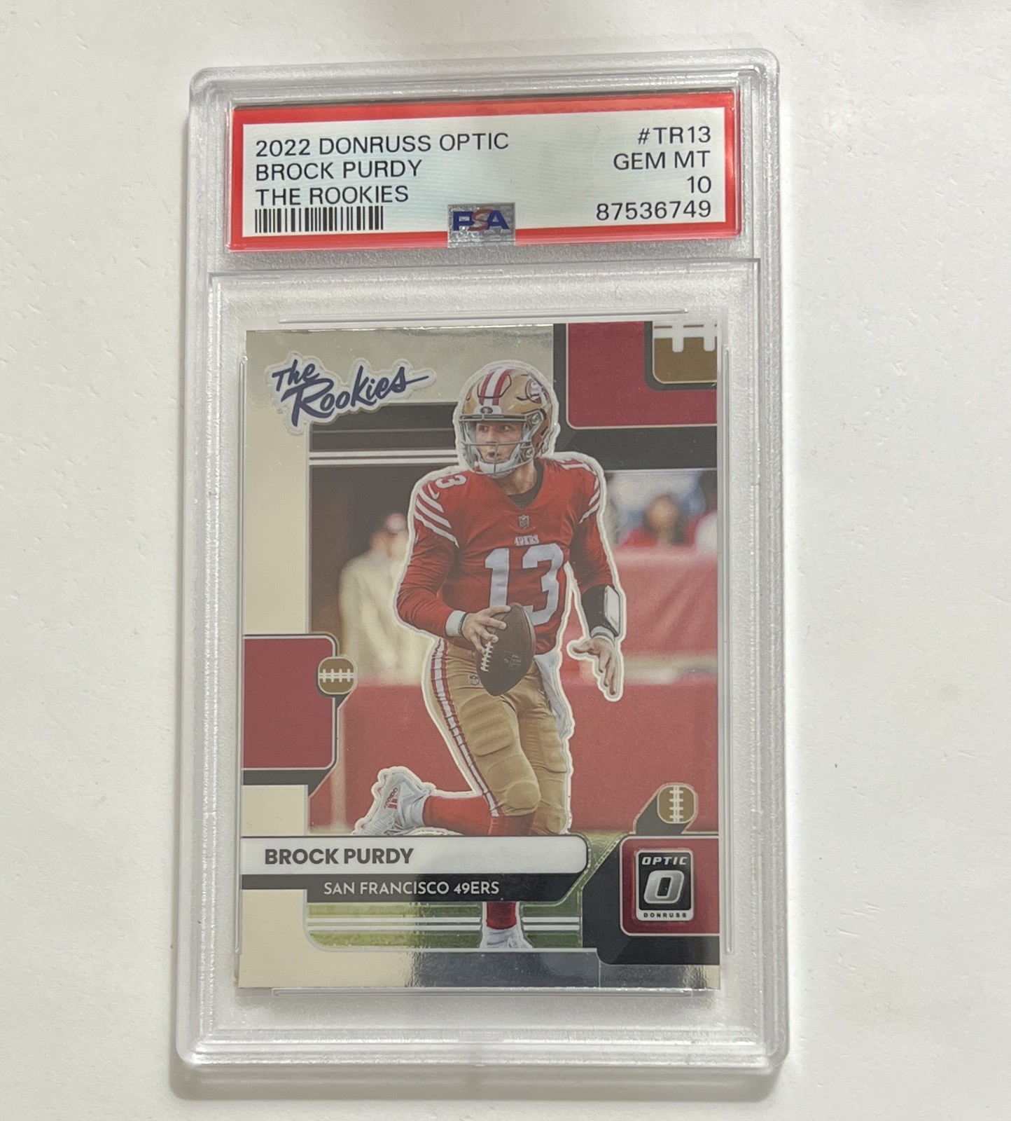 Brock Purdy Panini Donruss Optic the Rookies #TR13 Base