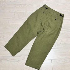 Margaret Howell pleated wide-leg pants khaki size 2