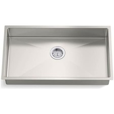 New Kohler K-33158-NA Strive 32 Undermount Single Basin Stainless Steel Kitchen