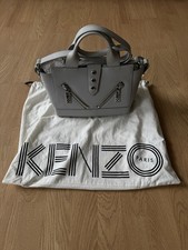 Kenzo Kalifornia Mini Bag Light Grey Leather