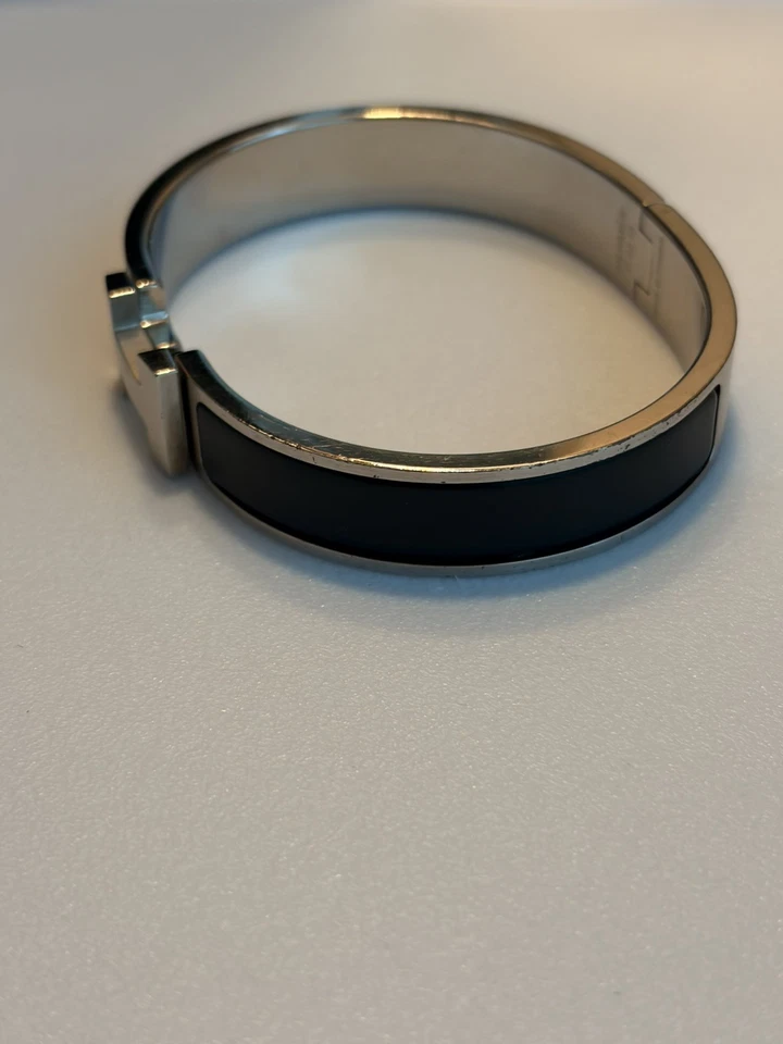 Pulsera Hermes Clic HH Talla T5 Auténtica Noir Mat Negra Foto 4 de 4