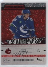 2023 Upper Deck Credentials Debut Ticket Access Red /349 Akito Hirose #132 17ar