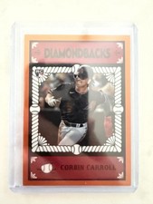 2023 Bowman Chrome Corbin Carroll RC Ascensions Orange /25 Artist: Jeremy Fish