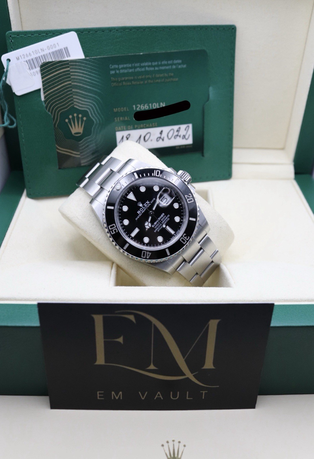 Rolex Submariner Date 41mm 126610LN 2022 Full Complete Set image 3