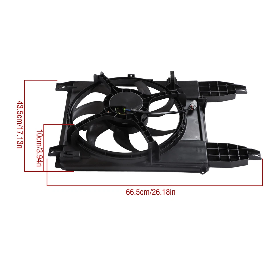 Radiator Cooling Fan Assembly For Chevrolet Aveo Aveo5 1.6L 2009-2011 621-420 Foto 2 de 4