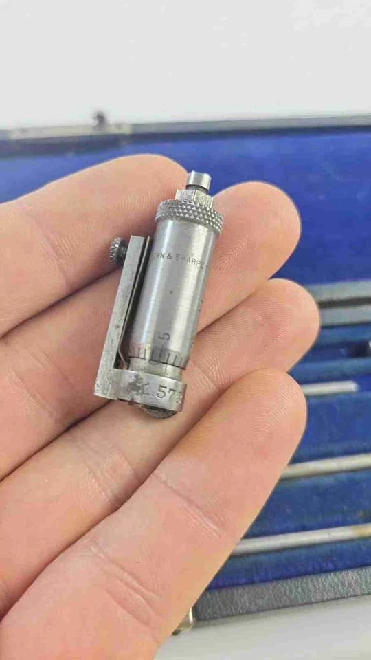 BROWN & SHARPE 264 conjunto de micrômetros de identificação interna 2-8" .001" fabricante de ferramentas de maquinista B&S - Imagem 3 de 4