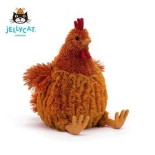 NWT-Jellycat Cecile Chicken Soft Plush Stuffed,23cm Rooster Toy /w Tag &Gift Bag