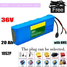 36V 20Ah 10S2P Li-ion Battery High Capacity with BMS for E-Bike E-Scooter
