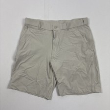 Greg Norman Men's Moisture Wicking Performance Stretch Shorts Golf Khaki 34