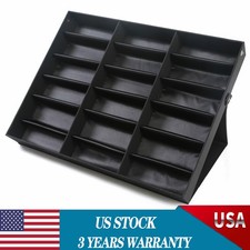 18 Slot Sunglass Eyeglass Storage Box Glasses Display Case Organizer Collector